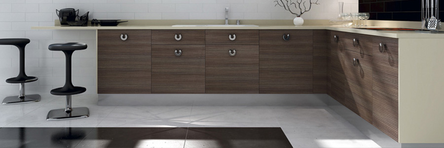 White Textured Kitchen Cabinets – Studio Haus