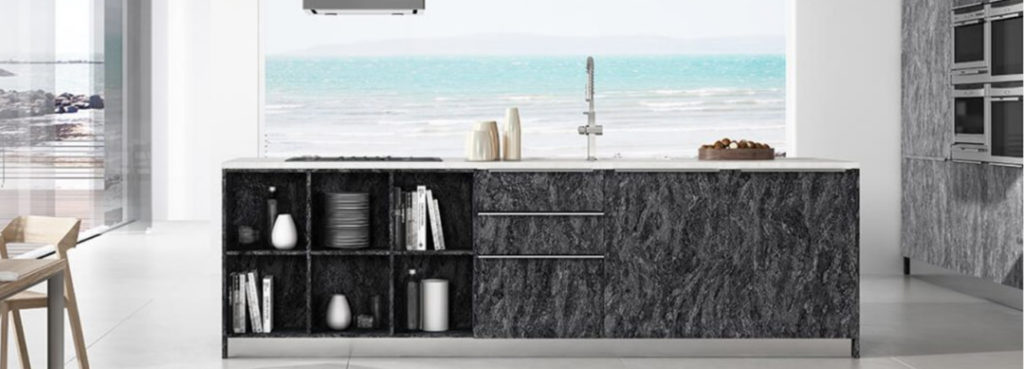 Modern Kitchen Cabinets with a textured finish